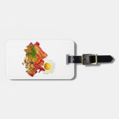 Étiquette À Bagage Escouade de Ketchup humoristique pour Bacon (Devant horizontal)