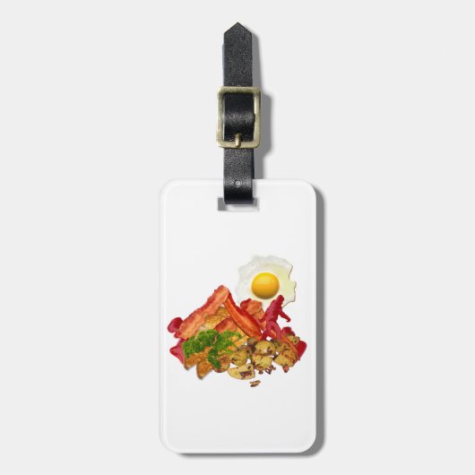 Étiquette À Bagage Escouade de Ketchup humoristique pour Bacon (Devant Vertical)