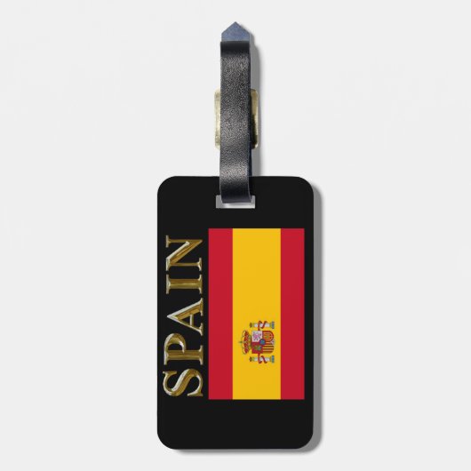 ÉTIQUETTE À BAGAGE ESPAGNE (Dos Vertical)