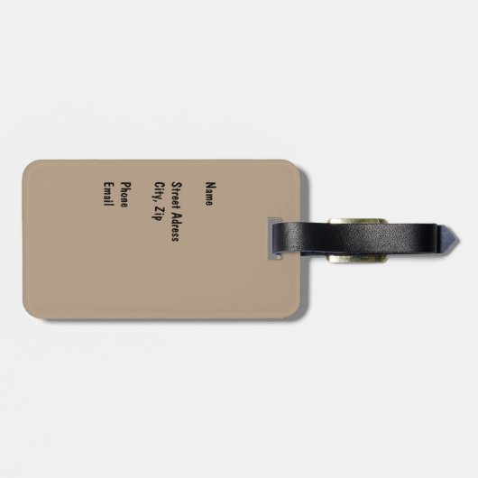 Étiquette À Bagage España (Dos horizontal)