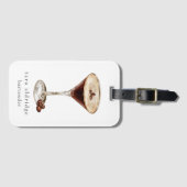 Étiquette À Bagage Espresso Martini Cocktail Bartender professionnel (Devant Horizontal)