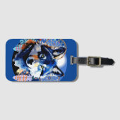 Étiquette À Bagage Esprit animal natif du loup (Devant Horizontal)