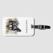 Étiquette À Bagage Esprit de l'étalon sauvage, coutume (Devant Horizontal)