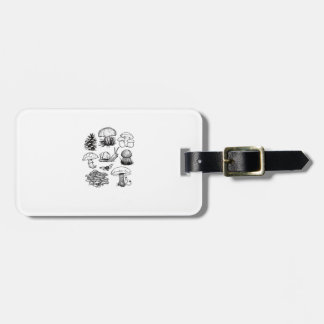 Étiquette À Bagage Esthétique Cottagecore Goblincore Champignon Escar