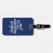 Étiquette À Bagage Et donc l'aventure commence - peut modifier la cou (Devant horizontal)