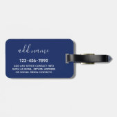 Étiquette À Bagage Et donc l'aventure commence - peut modifier la cou (Dos horizontal)