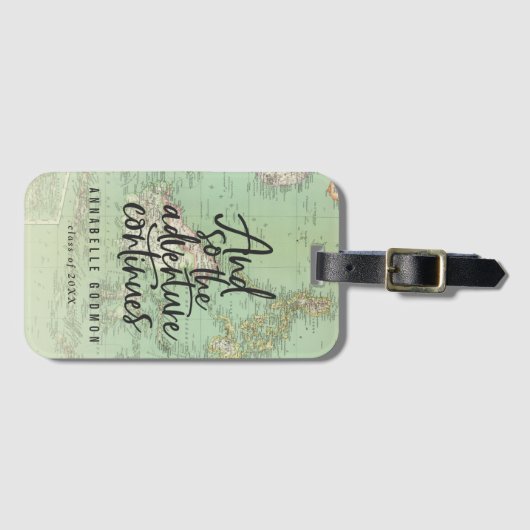 Étiquette À Bagage Et donc l'aventure continue (Devant Horizontal)