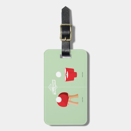 Étiquette À Bagage Et Maintenant :Ping Pong (Devant Vertical)