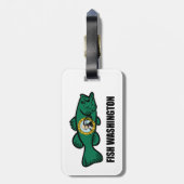 Étiquette À Bagage État de Fish Washington (Dos Vertical)