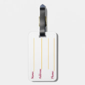 Étiquette À Bagage État de Floride (Dos Vertical)