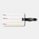 Étiquette À Bagage État de Floride (Dos horizontal)