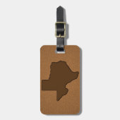 Étiquette À Bagage Etat rustique du Texas (Devant Vertical)