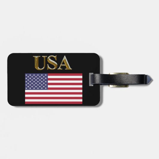 Étiquette À Bagage États-Unis (Dos horizontal)