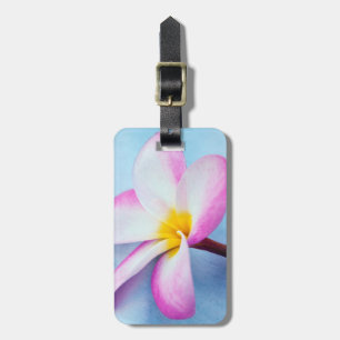 Étiquette À Bagage États-Unis, Hawaï, Oahu, fleurs de Plumeria en fle