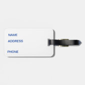 Étiquette À Bagage États-Unis - Marque de bagage de la station Antarc (Dos horizontal)