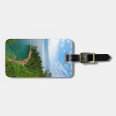 Étiquette À Bagage États-Unis, Michigan. Formation de Castle Rock de (Devant horizontal)