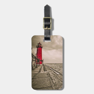 Étiquette À Bagage États-Unis, Michigan, Grand Haven Lighthouse