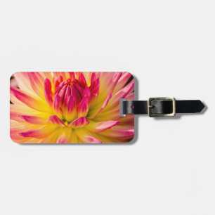 Étiquette À Bagage États-Unis, Washington. Détail de la fleur de dahl