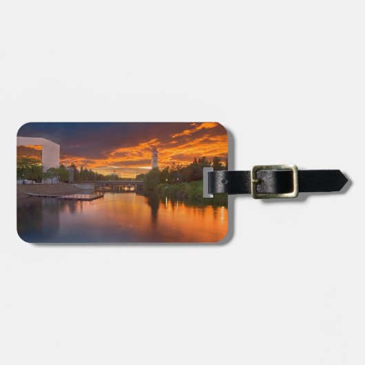 Étiquette À Bagage États-Unis, Washington, Spokane, Riverfront Park (Devant horizontal)