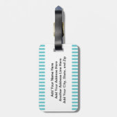 Étiquette À Bagage Été blond de fille (Dos Vertical)