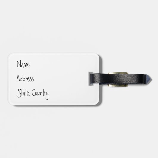 Étiquette À Bagage Été Pit Bull Terrier Bagage Balise (Dos horizontal)