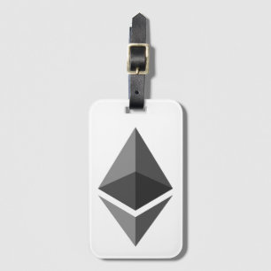 Étiquette À Bagage Ethereum ETH Logo Étiquette de bagage