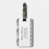 Étiquette À Bagage Ethnic Tribal Aztec Elephant Pattern (Dos Vertical)