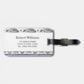 Étiquette À Bagage Ethnic Tribal Aztec Elephant Pattern (Dos horizontal)