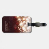 Étiquette À Bagage Étincelle à la mode et élégante de parties (Dos horizontal)