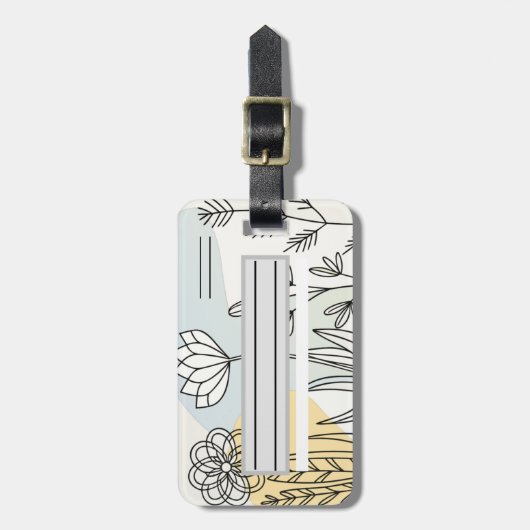 Étiquette À Bagage Etiqueta de equipaje, sencilla (Devant Vertical)