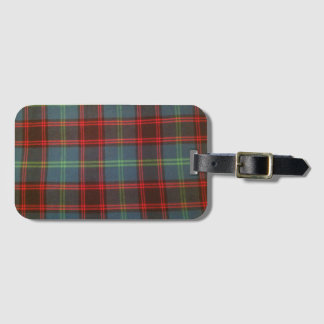 Étiquette À Bagage Étiquette à la maison de bagage de tartan
