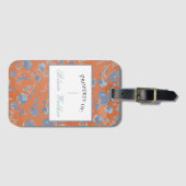 Étiquette À Bagage Étiquette Abstraite en aquarelle en acrylique (Devant Horizontal)