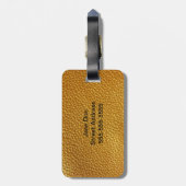 Étiquette À Bagage Étiquette acrylique de bagage de conception en (Dos Vertical)