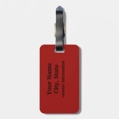 Étiquette À Bagage Étiquette Alabama - Drapeau d'état - Bagage person (Dos Vertical)