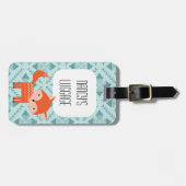 Étiquette À Bagage Étiquette animale de bagage de région boisée (Devant horizontal)