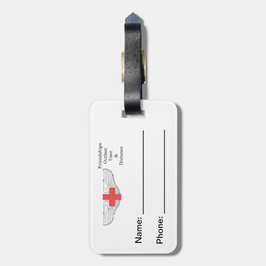 Étiquette À Bagage Étiquette bagages AMEA (Dos Vertical)