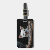 Étiquette À Bagage Étiquette blanche de bagage de chiwawa (Devant Vertical)