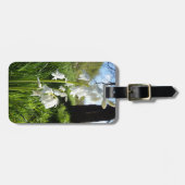 Étiquette À Bagage Étiquette blanche de bagage de jacinthes des bois (Devant horizontal)