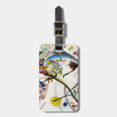 Étiquette À Bagage Étiquette bleue de bagage de segment de Kandinsky (Devant Vertical)