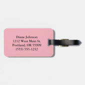 Étiquette À Bagage Étiquette bling de bagage de Glamma (Dos horizontal)