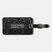 Étiquette À Bagage Étiquette Bling en cristal Strass de bagage (Dos horizontal)