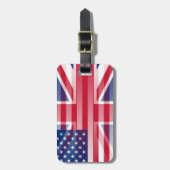 ÉTIQUETTE À BAGAGE ÉTIQUETTE BRITANNIQUE DE BAGAGE DE DRAPEAU DES (Devant Vertical)