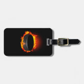 Étiquette À Bagage Étiquette brûlante de bagage de galet d'hockey (Devant horizontal)