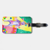 Étiquette À Bagage Étiquette canine de bagage de carnaval (Dos horizontal)