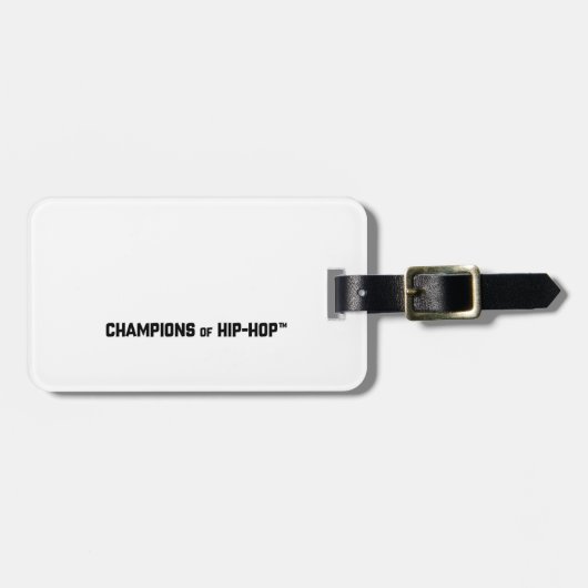 Étiquette À Bagage Étiquette CHAMPIONNAT DE Bagage HIP-HOP (Devant horizontal)
