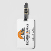 Étiquette À Bagage Étiquette customisée de bagage avec la fente de (Devant Vertical)