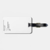 Étiquette À Bagage Étiquette de bagage (Dos horizontal)