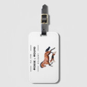 Étiquette À Bagage Étiquette de bagage (Devant Vertical)