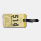 Étiquette À Bagage Étiquette de bagage (Dos horizontal)