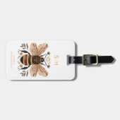 Étiquette À Bagage Étiquette de bagage abeille (Devant horizontal)